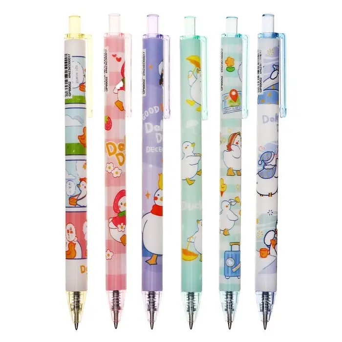 Ручка гелевая, автоматическая 0.5 мм, стержень синий, корпус с рисунком, МИКС (штрихкод на штуке) Ручка гелевая, автоматическая 0.5 мм, стержень синий, корпус с рисунком, МИКС (штрихкод на штуке)