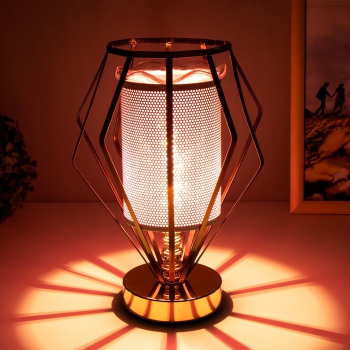 Аромасветильник сенсорный Аромасветильник сенсорный "Этно" G9 40Вт золото 19х19х26 см RISALUX