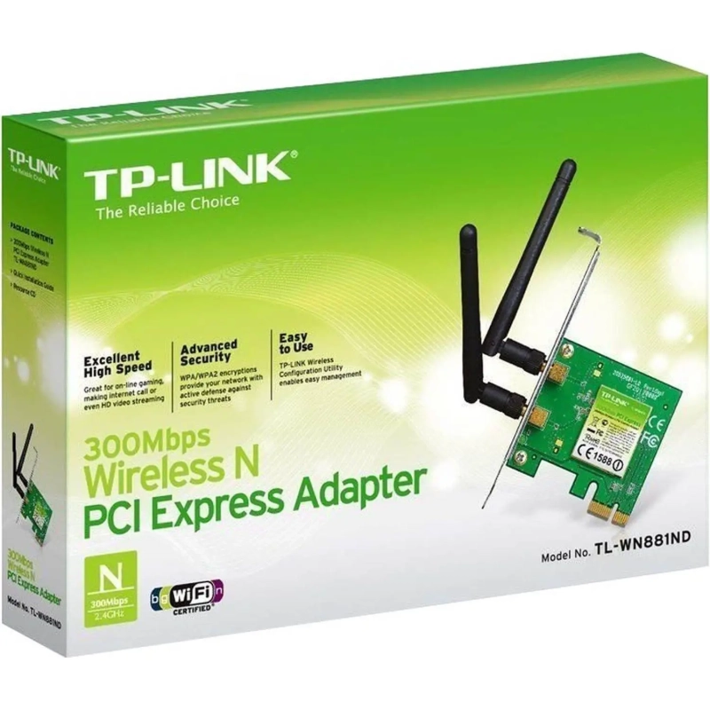 Сетевой адаптер WiFi TP-Link TL-WN881ND PCI Express