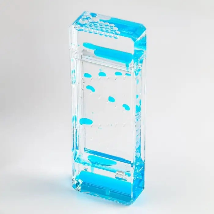 Часы гелевые, антистресс, 16.5&times;5.8 см, синие