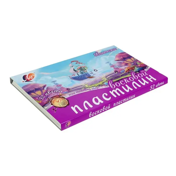 Пластилин мягкий (восковой) &laquo;Луч. Фантазия&raquo;, 32 цвета, 475 г, со стеком, МИКС