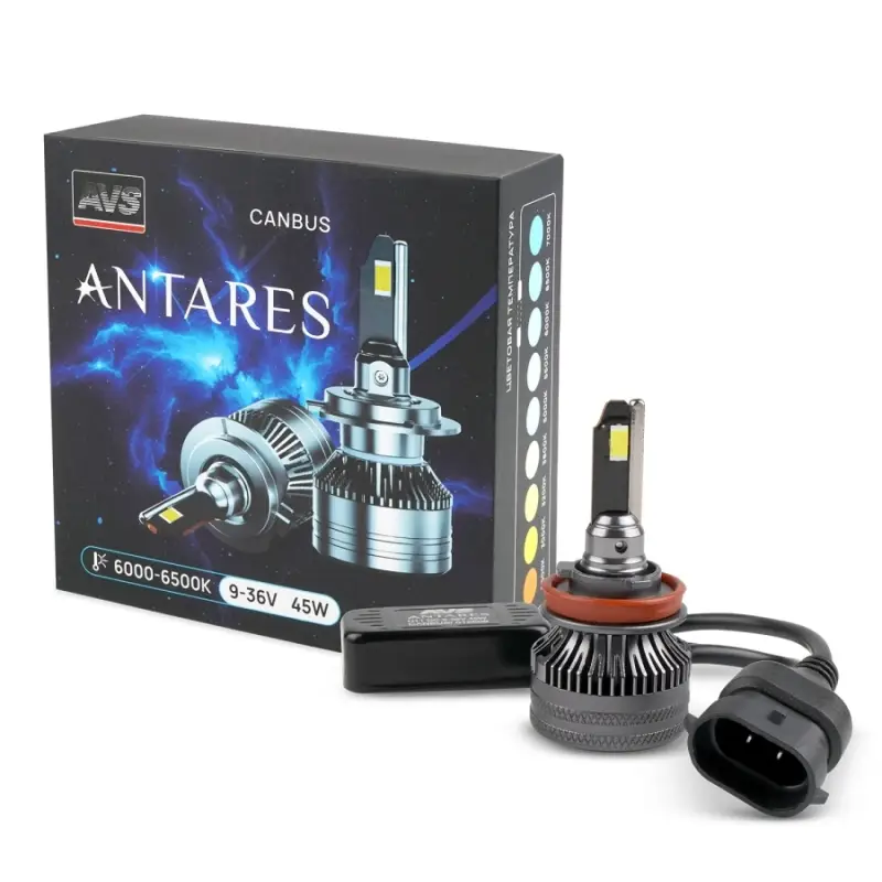 Светодиодная лампа AVS Antares H11, 9-36V, 45W, 2 шт.