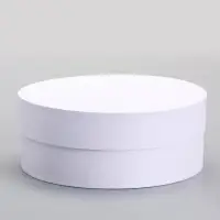 Коробка круглая подарочная белая, 20&times;8 см