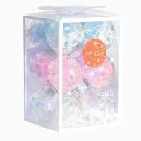 Ёлочные игрушки &laquo;Калейдоскоп&raquo; волна, шары новогодние, d=6 см, набор 12 шт., МИКС