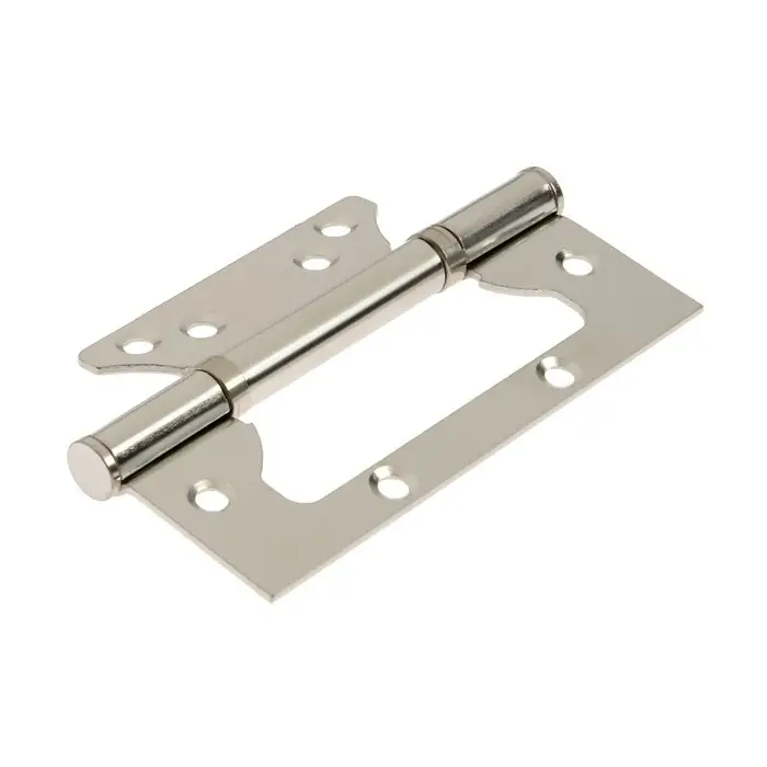 Петля-бабочка ТУНДРА, 120&times;75&times;2.0 мм, универсальная, без врезки, цвет матовый никель, 2 шт.