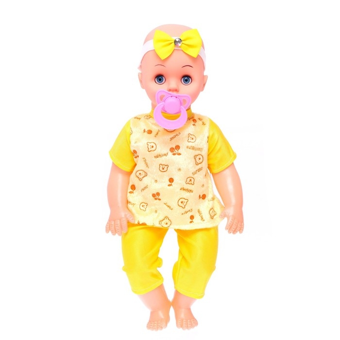 Пупс музыкальный «Кроха», в костюмчике, МИКС Пупс музыкальный «Кроха», в костюмчике, МИКС