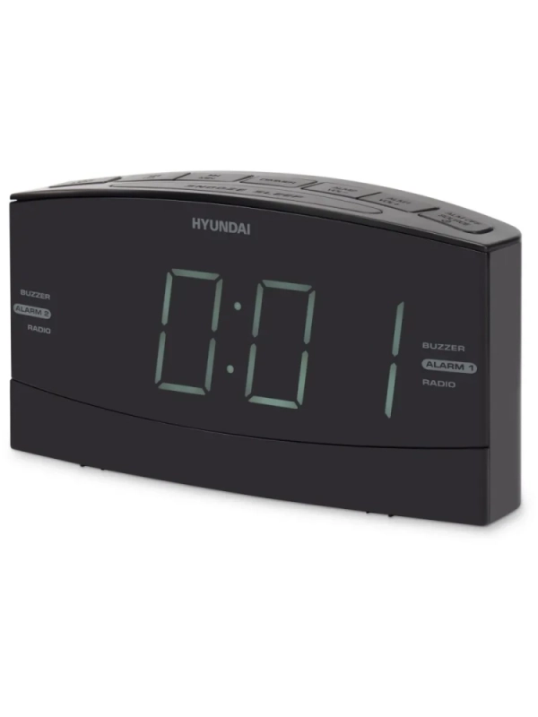 Радиобудильник H-RCL238 черный LCD подсв белая часы цифровые