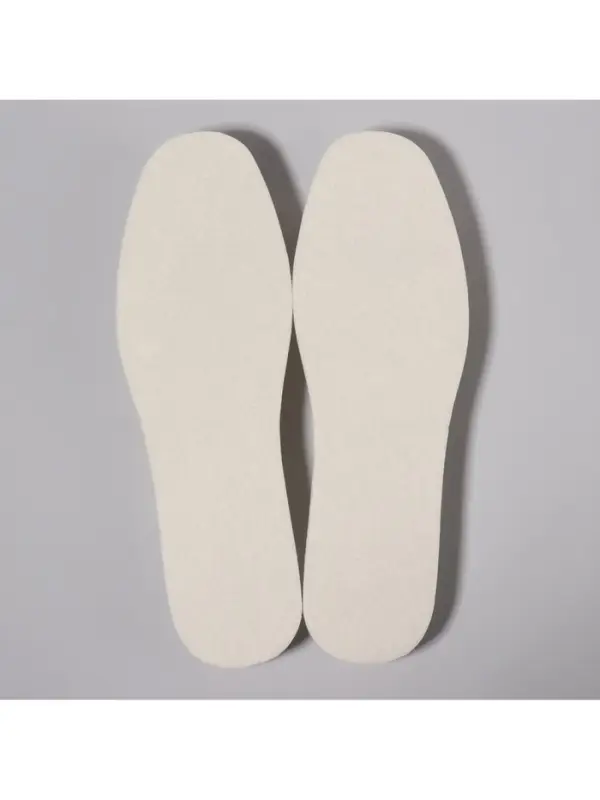 Стельки для обуви, утеплённые, универсальные, р-р RU до 43 (р-р Пр-ля до 45), 27.5 см, пара, белые