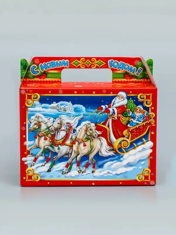 Подарочная новогодняя коробка «Чудеса» , Чемодан 23×10.5×16.5 см Подарочная новогодняя коробка «Чудеса» , Чемодан 23×10.5×16.5 см