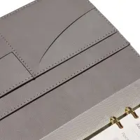 Органайзер на кольцах, А5, с хлястиком, 80л, линия, к/зам, Коричневый