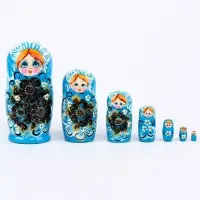 Матрёшка 7 в 1, расписная, цвета МИКС