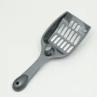 Туалет для кошек &laquo;Сима&raquo;FIX, 30&times;39&times;13.5 см, с бортом, сеткой и совком, пластик, серый, совок МИКС