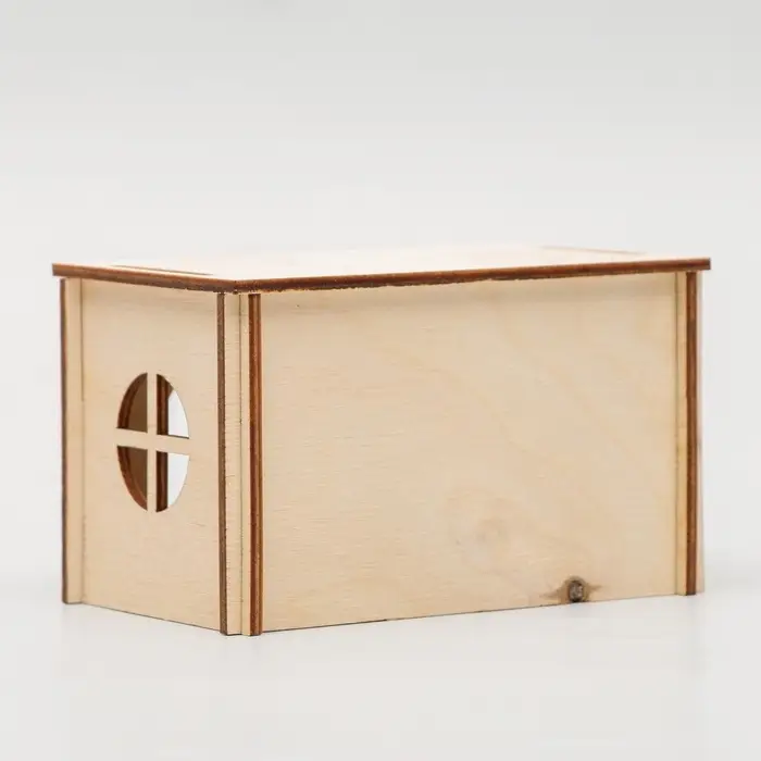 Домик для грызунов малый, 12.5&times;7.5&times;7.5 см, дерево