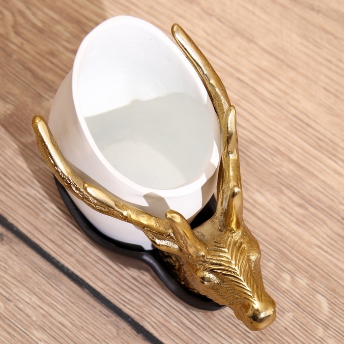 Ваза Ваза "Олень" алюминий 14х6,5х14 см