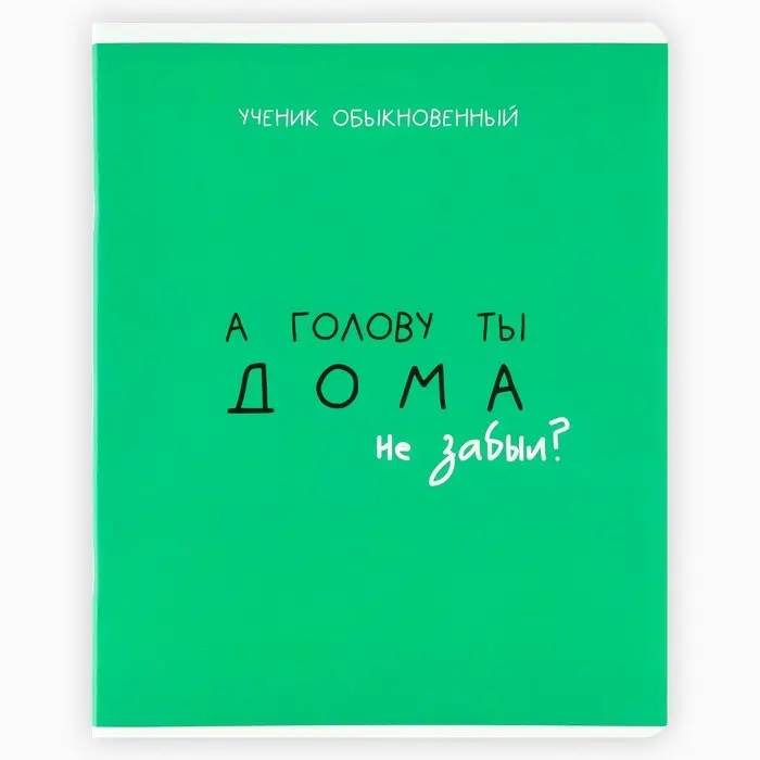 Тетрадь в клетку, 48 л., А5, на скрепке, блок №2 &laquo;Типичный ученик&raquo;, твин лак, уф лак, МИКС