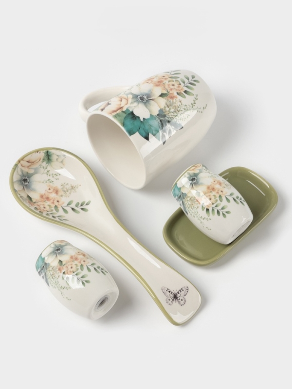 Лимонница Доляна  Лимонница Доляна "Цветы" цвет белый   9x9 см