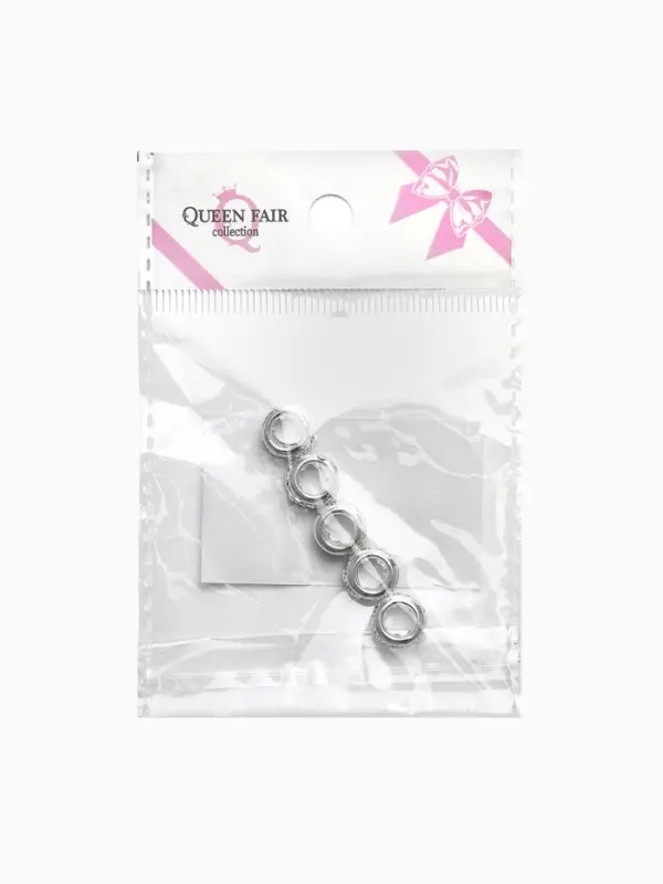 Шарм разделитель для бусин &laquo;Солнце&raquo;, белый в серебре