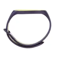 Ремешок для фитнес-браслета Mi Band 5/6/7 Luazon, с перфорацией, чёрный, зелёный