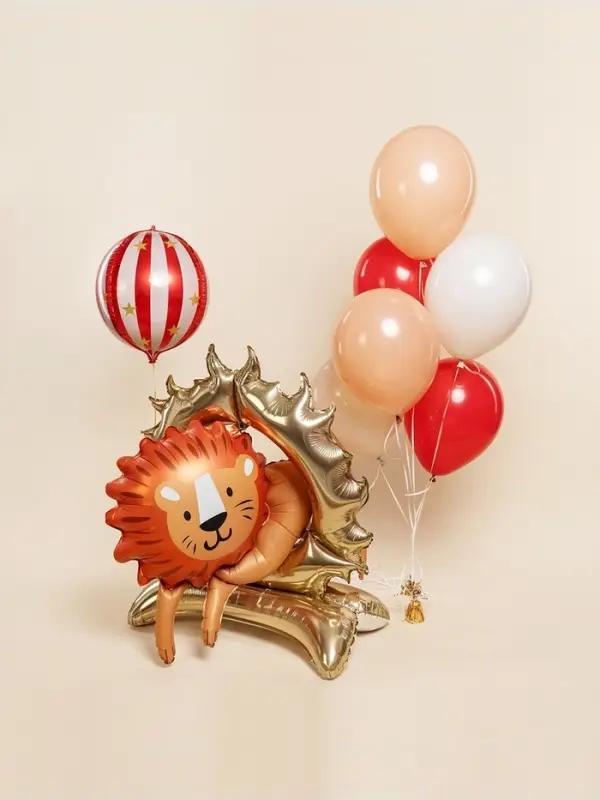 Воздушный шар фольгированный 3D 44 Воздушный шар фольгированный 3D 44" «Цирк. Лев», только под воздух