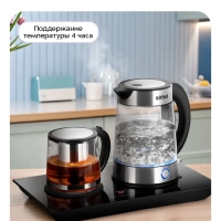 Чайный набор КТ-6746 чайник электрический - 1.7 л Чайный набор КТ-6746 чайник электрический - 1.7 л