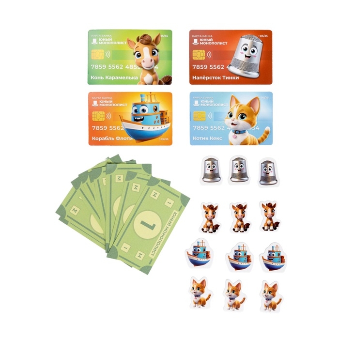 Игра настольная  Игра настольная "Юный Монополист" 05606