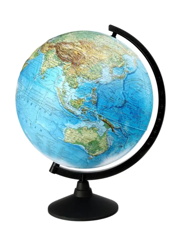 Глобус физический рельефный, Глобен &laquo;Классик&raquo;, диаметр 320 мм