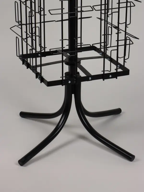 Стойка для открыток вращающаяся, напольная, металл, 80 карманов A5, 45×45×180 см, чёрная Стойка для открыток вращающаяся, напольная, металл, 80 карманов A5, 45×45×180 см, чёрная