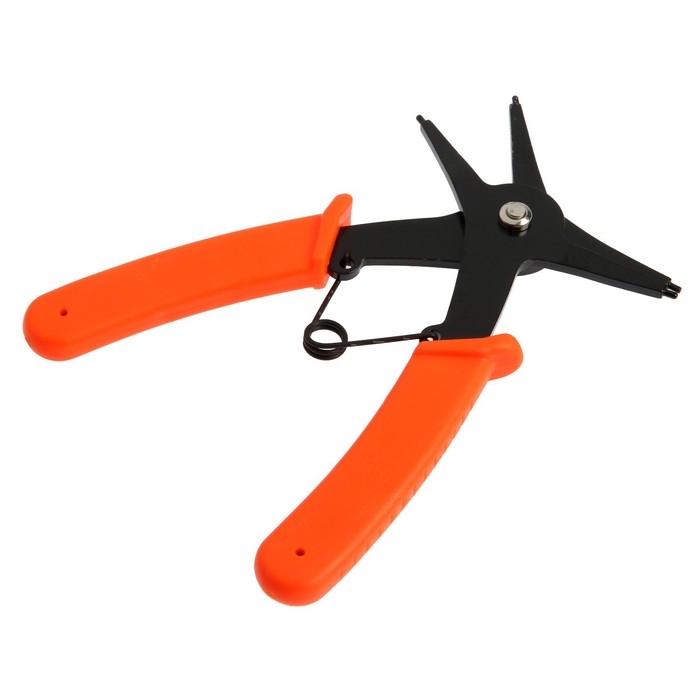 Съемник внешних и внутренних стопорных колец ЛОМ 2 в 1, губки на сжим и разжим, 150 мм Съемник внешних и внутренних стопорных колец ЛОМ 2 в 1, губки на сжим и разжим, 150 мм