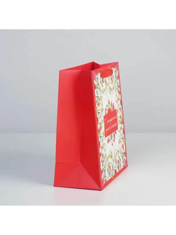 Пакет подарочный ламинированный, упаковка, «Любимому воспитателю», ML 27 х 23 х 11.5 см Пакет подарочный ламинированный, упаковка, «Любимому воспитателю», ML 27 х 23 х 11.5 см