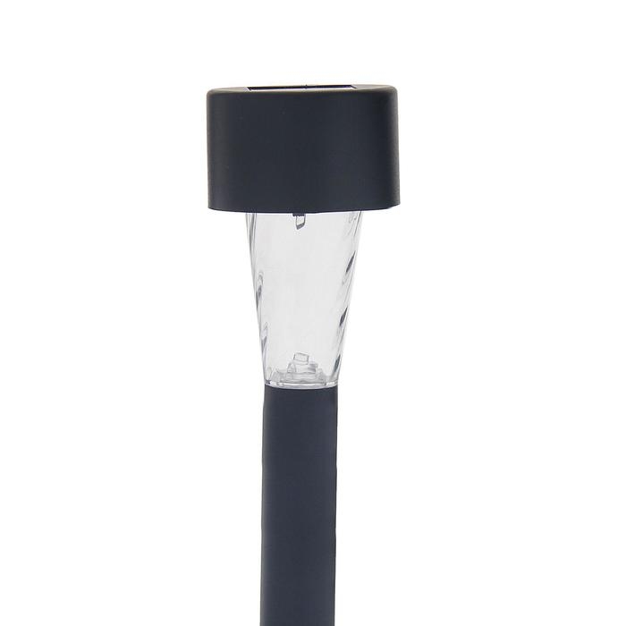 Садовый светильник на солнечной батарее «Трапеция», 4.5 × 30 × 4.5 см, 1 LED, свечение белое