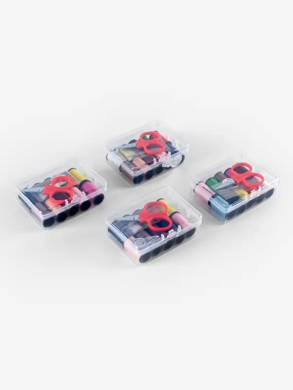 Швейный набор, 22 предмета, в пластиковом контейнере, 7.8&times;5.7&times;2.7 см