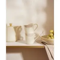 Набор кружек SL Home &laquo;Волны Сардинии&raquo;, 400 мл, фарфор, 2 шт., бежевый