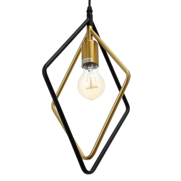 Светильник BayerLux 40392/1 E27 40Вт черный-золото 25х10х30-130 см