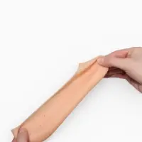 Носочки для педикюра, силиконовые, с перфорацией, 18&times;8 см, бежевые