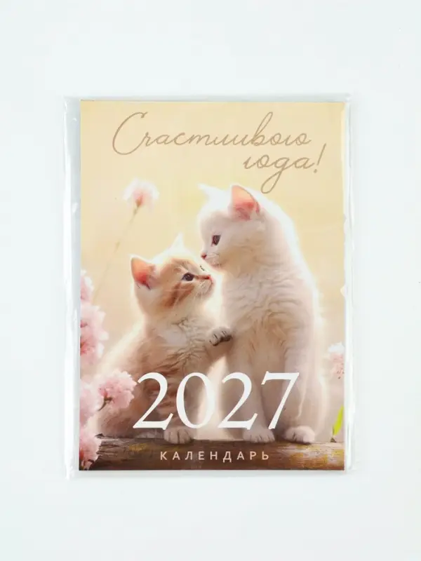 Календарь 2027, отрывной на магните, 9.5&times;13 см &laquo;Коты&raquo;