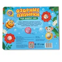 Картонная книга &laquo;Озорные пупырки. Мир вокруг нас&raquo;, 12 стр.
