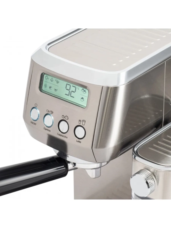 Кофеварка рожковая HEM-9999 серебристый