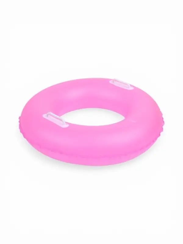 Круг для плавания с ручками 75 см, цвет розовый