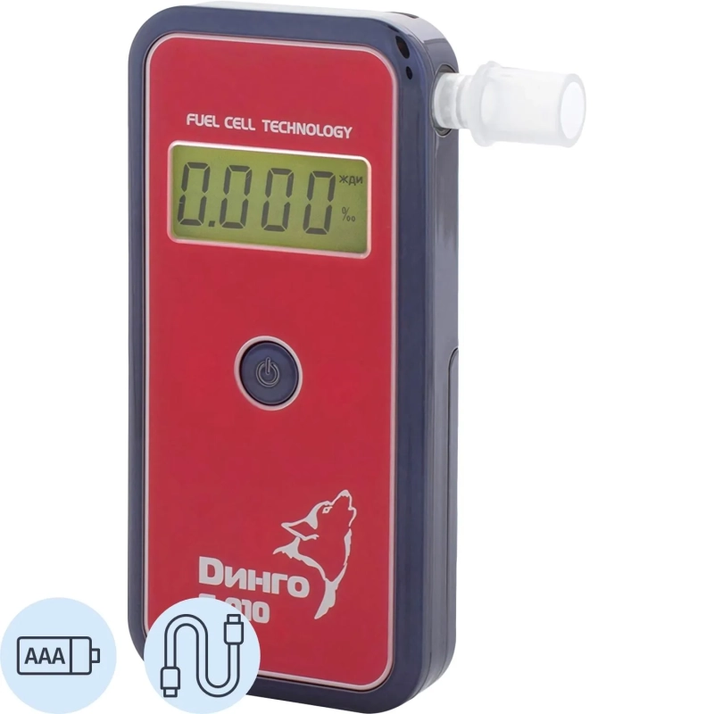 Анализатор паров этанола в выдыхаемом воздухе&nbsp; Динго Е010