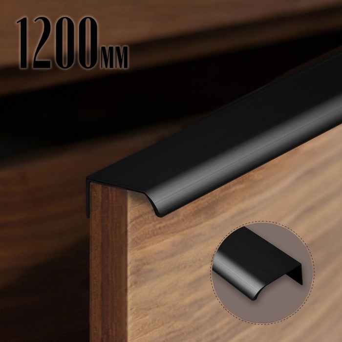 Ручка торцевая CAPPIO RT002BL, L=1200 мм, м/о 960 мм, цвет черный, 4 шт. Ручка торцевая CAPPIO RT002BL, L=1200 мм, м/о 960 мм, цвет черный, 4 шт.