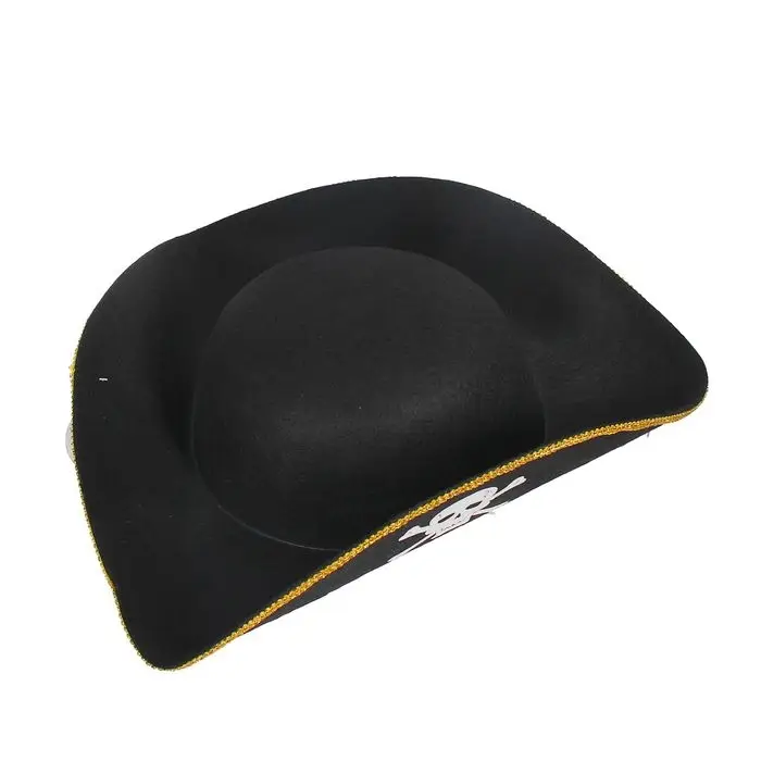 Карнавальная треуголка «Пират», с вышивкой, р-р 56-58 Карнавальная треуголка «Пират», с вышивкой, р-р 56-58