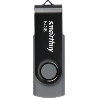 Флеш-память SmartBuy UFD 2.0 064GB Twist Black (SB064GB2TWK)