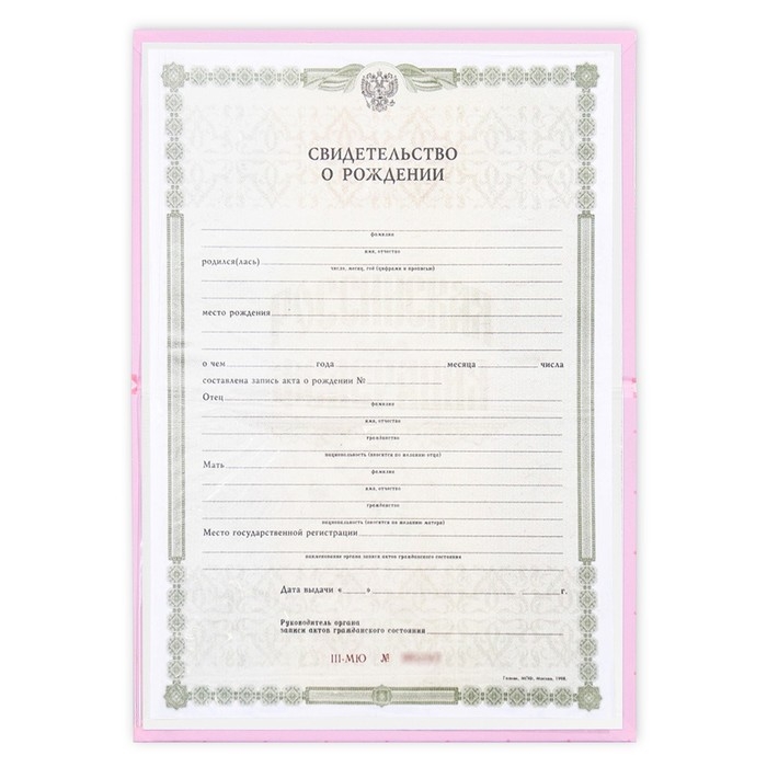 Папка для свидетельства о рождении «Нашей принцессы», А5. Папка для свидетельства о рождении «Нашей принцессы», А5.