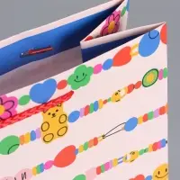 Пакет подарочный "Бусы" ламинированный 26 х 12 х 32 см