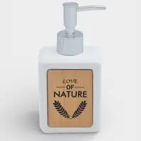 Дозатор для мыла SAVANNA &laquo;Природа&raquo;, 350 мл, белый