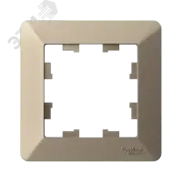 ATLASDESIGN AIR 1-постовая РАМКА, ШАМПАНЬ/дымчатый белый