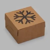 Коробка 10,2 х 10,2 х 5,9 см Бурая (фас 20шт)