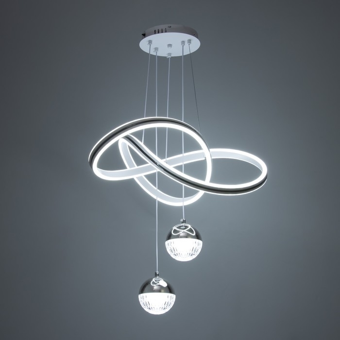 Светильник с ПДУ Светильник с ПДУ "Мона" LED 170Вт 3000-6000К белый 49х49х19-119 см