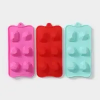 Форма для льда Доляна «Драгоценные камни», силикон, 22,5×10,6 см, 6 ячеек (d=4 см), цвет МИКС Форма для льда Доляна «Драгоценные камни», силикон, 22,5×10,6 см, 6 ячеек (d=4 см), цвет МИКС