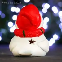 Фигура с подсветкой "Птичка в шарфике и шапке" красная, 9х7х10см Фигура с подсветкой "Птичка в шарфике и шапке" красная, 9х7х10см